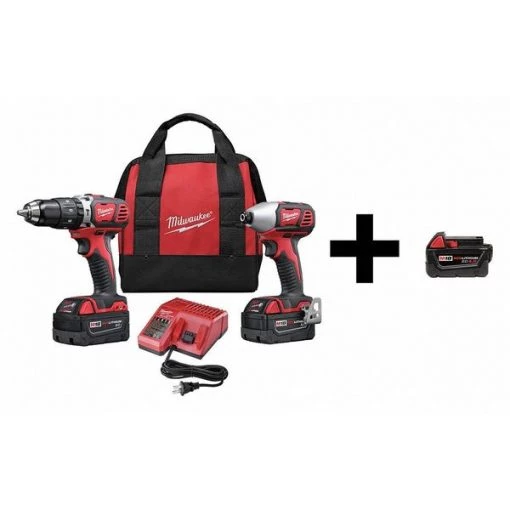 Cordless Combo Kit, 18.0 V, 2 Tools, 3 Batt