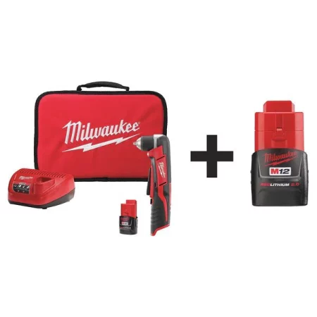 Milwaukee Cordless Right Angle Drill Kit, 12.0V