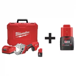 Milwaukee Cordless PVC Shear Kit, 12.0V