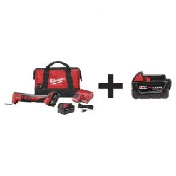 Milwaukee Oscillating Tool Kit, 18V DC, Cordless, 3.2 Degrees Oscillation Angle, M18 Series