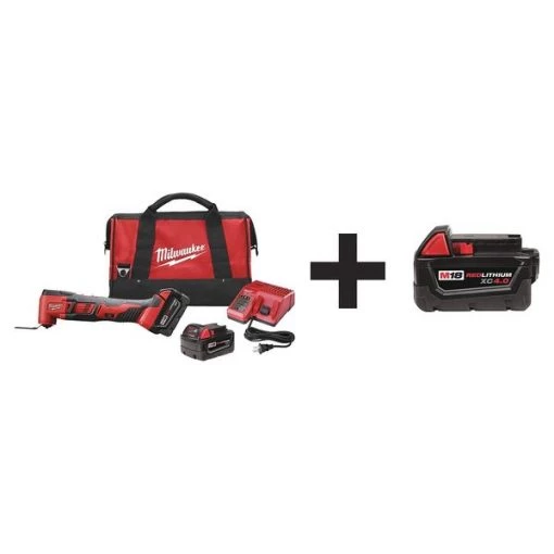Oscillating Tool Kit, 18V DC, Cordless, 3.2 Degrees Oscillation Angle, M18 Series