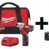 Milwaukee Cordless Combo Kit, 12.0 V, 2 Tools, 2 Batt