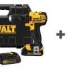 Dewalt 1/2 in, 20.0 Cordless Drill, Battery Included