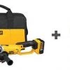 Dewalt Battery Included Angle Grinder Kit, 20V DC, 4-1/2 in Wheel Dia.