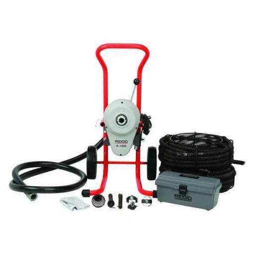 200 ft Corded Drain Cleaning Machine, 115V AC