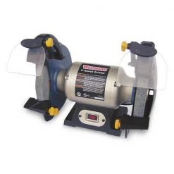 Westward Bench Grinder, 8 in Max. Wheel Dia, 1 in Max. Wheel Thickness, 36 Grinding Wheel Grit