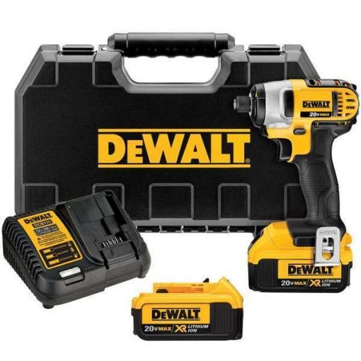 Dewalt 20V MAX XR 1/4In Cordless Impact Driver Kit, (2) 4.0Ah Batteries 1 20V MAX XR 1/4In Cordless Impact Driver Kit, (2) 4.0Ah Batteries
