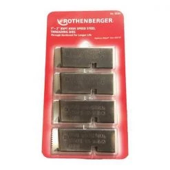 Rothenberger Threading Dies, 1"-2" BSPT, PK4