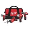 Milwaukee M12 Cordless LITHIUM-ION 4-Tool Combo Kit