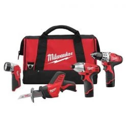 M12 Cordless LITHIUM-ION 4-Tool Combo Kit