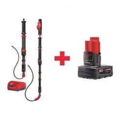 7-1/2 ft Cordless Drain Cleaning Machine, 12V