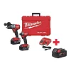 Milwaukee Cordless Combination Kit, 2 Tools, 18V DC