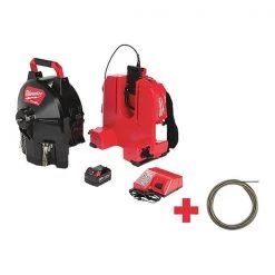 Milwaukee 50 ft Cordless Drain Cleaning Machine, 18V