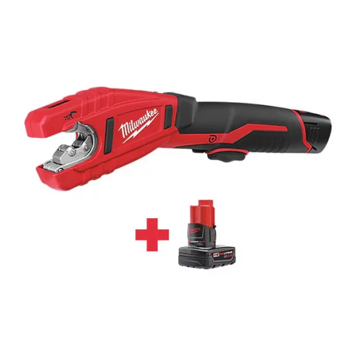 Cordless Tube Cutter Kit, 2 Batteries