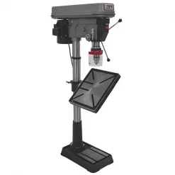 Floor Drill Press, Belt Drive, 1 1/2 hp, 115/230 V, 20 in Swing, 12 Speed