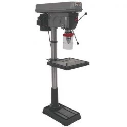 Floor Drill Press, Belt Drive, 1 1/2 hp, 115/230 V, 20 in Swing, 12 Speed
