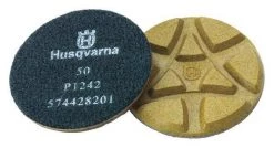Husqvarna Polishing Pads, 50 Grit, 5 In