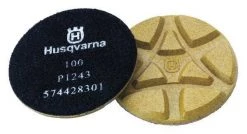Husqvarna Polishing Pads, 100 Grit, 5 In