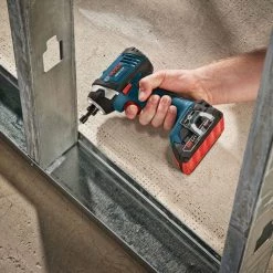 Bosch 18V 1/4" Cordless Impact Driver, (2) 1.5Ah Batteries 4 18V 1/4" Cordless Impact Driver, (2) 1.5Ah Batteries