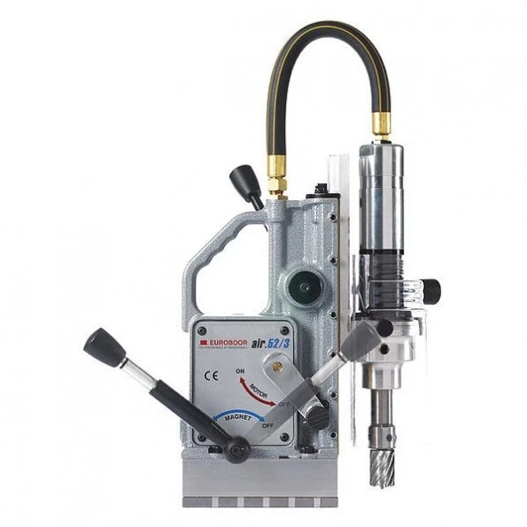 Euroboor Pneumatic Magnetic Drill Press, 2" 1 Pneumatic Magnetic Drill Press, 2"